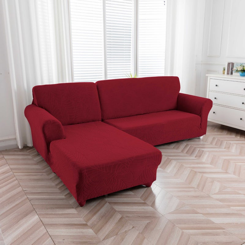 Large Leaf Sofa Cover Stretch Full Coverage Single Double Sofa Cover Dust Cover Lazy Sofa Full Cover Cloth Towel - Image 4